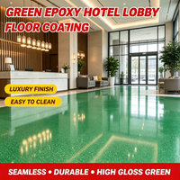 Peinture liquide autolissante professionnelle à base d'époxy et de sable coloré, application au truelle pour garage, entrepôt, atelier