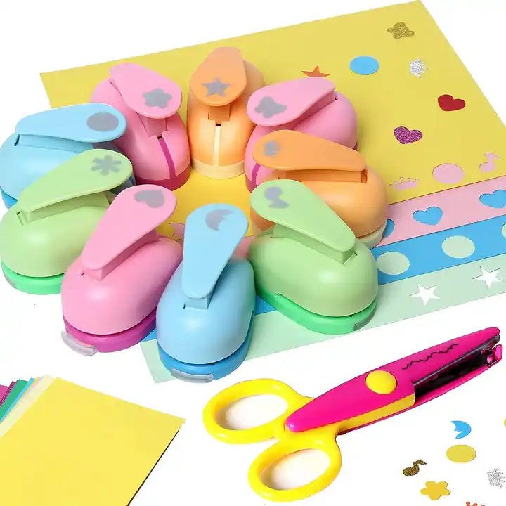 10PCS Craft Hole Punch Shapes Set Hole Puncher for Kids Crafting