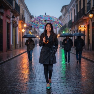 Parapluie droit professionnel en fibre de verre, ouverture automatique, protection UV, imperméable, robuste, pour la pluie, le soleil et la plage, Amérique Latine, vente en gros personnalisée - Product Image 5