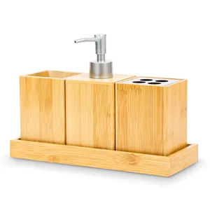Modern design wood bathroom set New Style Luxury wood bathroom set Decoration Home Hotel Accessories Modern Wood