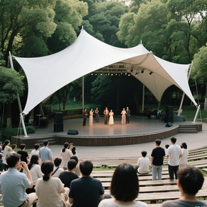 Ocio al aire libre Bar Café Terraza Sombrilla Toldo Paraguas Membrana arquitectónica extensible para aplicación de parque - Product Image 6