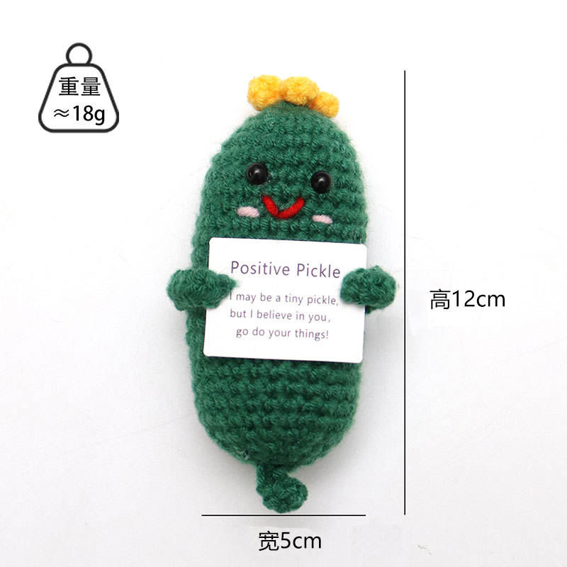 Tarjeta Electrónica Pepino Verde Oliva + Flor Amarilla