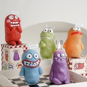 Earth Man Monster <strong>Candle</strong> Wholesale <strong>Funny</strong> Creative Fragrance Birthday Gift with Hand Gift Handcrafted Scented <strong>Candle</strong> - Product Image 1