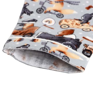 Carino e comodo pigiama in flanella di cotone per <span class=keywords><strong>bambini</strong></span> 100% abbigliamento da notte Casual elastico in vita liscio morbido Combo per tutti i giorni - Product Image 3