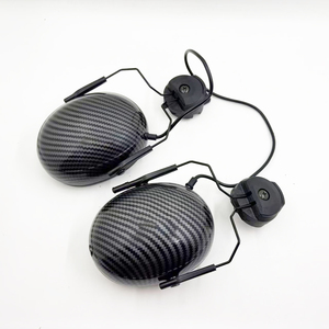 Protección auditiva de bloqueo de ruido de auriculares tácticos con micrófono para casco Airsoft sin reducción activa de ruido con montaje en riel - Product Image 5