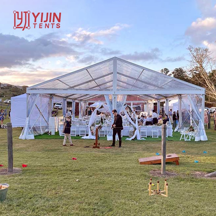 Ветрозащитные перманентные прозрачные палатки 40x60 50x100 для вечеринок