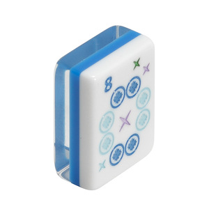 Acrylic Mahjong Tiles White Blue Transparent Non Toxic For Chess And Card <b>Entertainment</b> Universal Use MJ 819 - Product Image 2