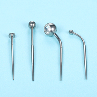 ASTM F136 티타늄 바디 피어싱 삽입용 테이퍼 핀 라브렛 립 코 니플 더멀 풀핀 도구