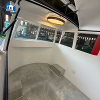 Remorque de restauration mobile de luxe avec cuisine complète et fenêtres, sans installation requise pour les entreprises de restauration rapide