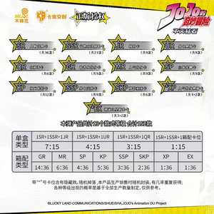 Caja de 36 Sobres de Cartas Coleccionables de la Serie 1 de JoJo's Bizarre Adventure: Diamond Is Unbreakable, Juego de Cartas Coleccionables - Product Image 6
