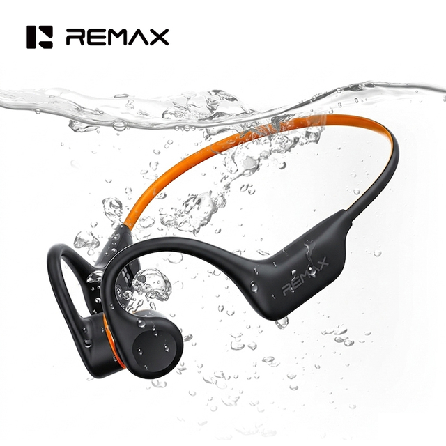 REMAX RB-S21 Bone Conduction Earphones IPX8 Waterproof Swimming Headphones 28g Lightweight Wireless Bluetooth 6.0 Sports Headset