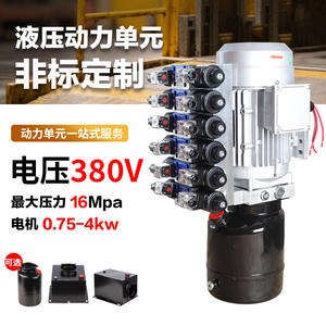 Unidad de Potencia Hidráulica Personalizada de 380V, 0.75KW-3KW, Nueva, de Acero al Carbono, para Plataformas Elevadoras - Product Image 5