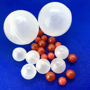 Esferas de plástico coloridas de 25.4mm, esfera de plástico oco
