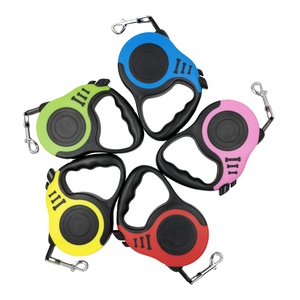 Custom Luxury Fashion Puppy Telescopic Automatic Retractable <b>Dog</b> <b>Leash</b> Rope Non Slip Handle Durable Heavy Duty Walking Pet - Product Image 2