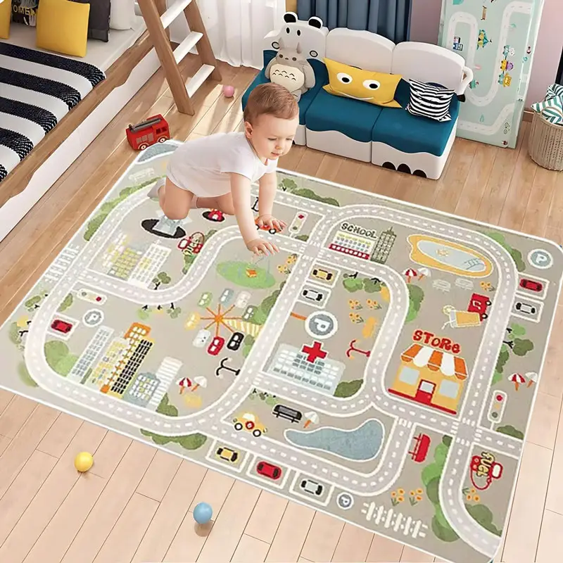 Safety Custom Printed Mat Kids Playmat Baby Carpet Playmat children's Educational Rug Learning bedroom rug For kid rug