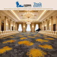 Moquette Axminster en rouleau pour les sols des halls d'hôtel, des salles de banquet et des salles de conférence