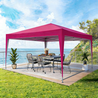 Tente de salon professionnelle 10x10, double couche, tissu Oxford, imperméable, écologique, auvent pliable, logo personnalisé, stand portable pour extérieur