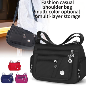 Bolsa de Hombro Cruzada de Gran Capacidad, Ligera, de Estilo Urbano Simple, con Cierre de Cremallera, de Poliéster <span class=keywords><strong>Oxford</strong></span>, al por Mayor - Product Image 1