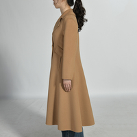 Jxwatcher Vente en gros Manteau d'hiver doux et fin, sur mesure, fait main, en laine double face pour femmes, long manteau en laine pour femmes