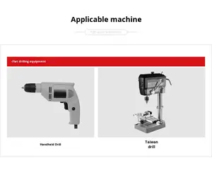 Jeu de forets à carrelage en acier allié à 4 cannelures de 6 mm, ouvre-trou triangulaire, queue hexagonale pour matériaux multiples - Product Image 6