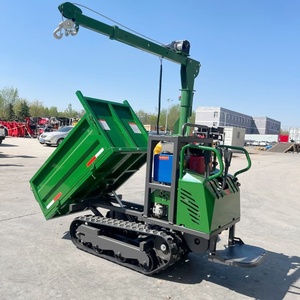 Productos Más Vendidos: Mini Dumper de Orugas de Goma de 0.8t/1 Tonelada con Grúa de Elevación - Product Image 2