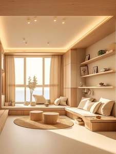 Vitrine de bibliothèque murale intégrée en bois massif avec porte en verre pour salon chambre à coucher-Meubles de maison - Product Image 6