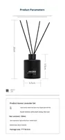 Diffuseur d'huiles essentielles écologiques sans alcool de forme irrégulière et longue durée pour hôtel et usage domestique, en verre artisanal