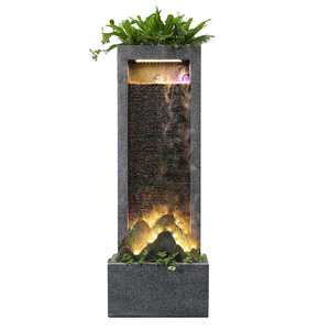 Großer Wasserbrunnen im Schiefer-Stil mit <span class=keywords><strong>Platner</strong></span> für Haus- und Gartendekoration - Product Image 1
