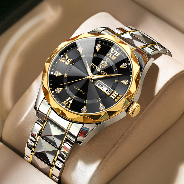 Best Selling Luminous 2521 Quartz Waterproof Fashion Watch for Men Date Stainless Steel Wrist Watches