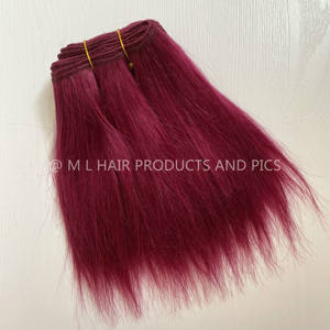 <span class=keywords><strong>Blythe</strong></span>-extensiones de cabello para muñecas, pelo de mohair de cabra, pelo de cola de Yak, trama recta - Product Image 2