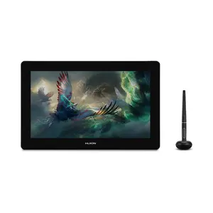 Huion kamvas pro 16 plus 4k15.6英寸防眩光玻璃lcd屏幕图形绘图平板显示器，带数字笔