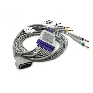 Compatible Edan SE-1515 DX12 Holter ECG Cable <b>10</b> Lead <b>12</b>-channel TPU Leadwires 75CM RoHS Certified - Product Image 5