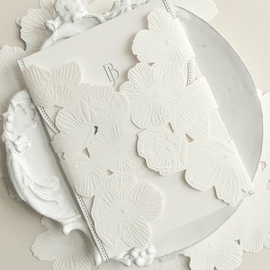 Tarjetas de Invitación de Papel para Bodas y Cumpleaños de Alta Gama Francesas - Product Image 1