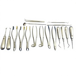 Kit d'instruments professionnels pour chirurgie dentaire et extraction, 17 pièces, éleveurs et forceps pour chirurgie buccale, kit chirurgical de précision - Product Image 1