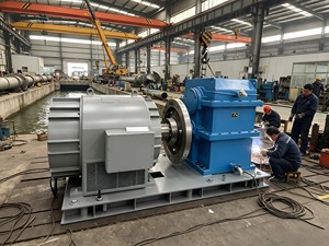 อุปกรณ์โรงงานผลิตไฟฟ้าพลังน้ำครบวงจร 800KW-5MW พร้อมเครนเหนือศีรษะและฐาน  งานก่อสร้างนอกสถานที่ ภาพถ่ายจริง SFW-200KW (200 - Product Image 5