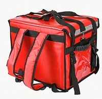 Sac isotherme portable Red Tree FD168 de 62 L en bâche durable et imperméable pour le transport alimentaire, avec compartiment imprimé pour une température optimale en déplacement