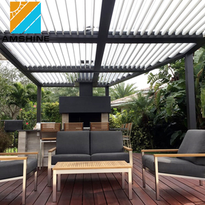 Gazebo de Jardín Motorizado Bioclimático de Aluminio con Techo de Láminas y Luz LED - Product Image 3