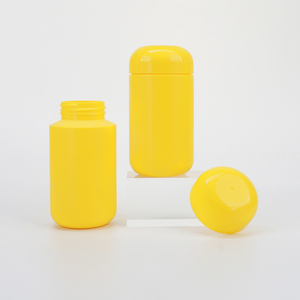 Good Sealing 170ml Pet Pharmaceutical <b>Pill</b> Medicine Capsule <b>Bottles</b> Yellow Plastic Vitamin Container with Lid Support Customized - Product Image 4