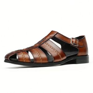 Chaussures en cuir de marque tendance, luxueuses et décontractées, à semelle épaisse et amortissante, idéales pour les soirées d'affaires, chaussures en cuir pour hommes - Product Image 6