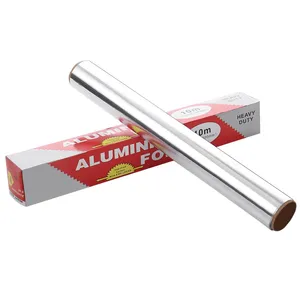 Rollo de papel de aluminio/película rollos pequeños papel de aluminio 8011 aleación 300-450mm para embalaje de alimentos papel de cocina