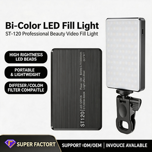Luz de Relleno LED Bicolor Recargable, Portátil, para Belleza, Video, Fotografía y Transmisión en Vivo - Product Image 1