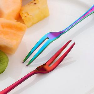Fourchettes à fruits créatives en acier inoxydable pour la maison, hôtel, restaurant, vaisselle de dessert, gâteau, finition miroir Guangdong - Product Image 4