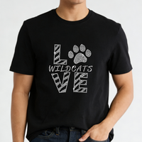 Nouveau vinyle de transfert thermique LOVE en strass de haute qualité pour T-shirt, vente en gros