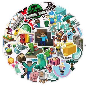 ZY0477C 100 pièces/paquet dessin animé mon monde pâte autocollants étanche déplacer bouteille d'eau autocollant bagages ordinateur portable autocollants - Product Image 5