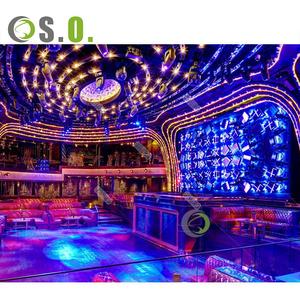 Luxury Custom Design LED Restaurant Interior Decoration Cafe Night Club Bar <strong>Counter</strong> Furniture - Product Image 6
