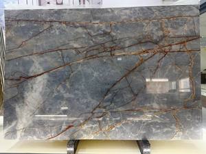 Cuarcita Azul <span class=keywords><strong>Mare</strong></span> Pulida en Losa Grande, Encimera de Cuarcita Impermeable para Villa Moderna con 1 Año de Garantía - Product Image 2