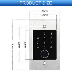 Terminal de Control de <span class=keywords><strong>Acceso</strong></span> Inteligente Secukey EF201 Tuya WiFi con Huella Dactilar, RFID, Teclado y <span class=keywords><strong>Acceso</strong></span> <span class=keywords><strong>Remoto</strong></span> - Product Image 5