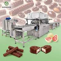 Ligne d'enrobage multifonctionnelle pour confiseries, fruits déshydratés, barres de fruits, enrobage de chocolat, biscuits, crème glacée et dattes
