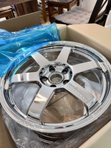 ล้อแม็กซ์โมโนบล็อกฟอร์จโครเมียม <span class=keywords><strong>TE37</strong></span> ขนาด 17x8J 18x8.5J 18x9.5J ET42 5x112 5x100 5x114.3 สำหรับรถยนต์สไตล์ JDM - Product Image 2