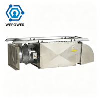WEPOWER 100KW Résistance de freinage dynamique portable haute puissance argentée, protection IP00~IP54, précision 5%, AC220V-AC690V pour test